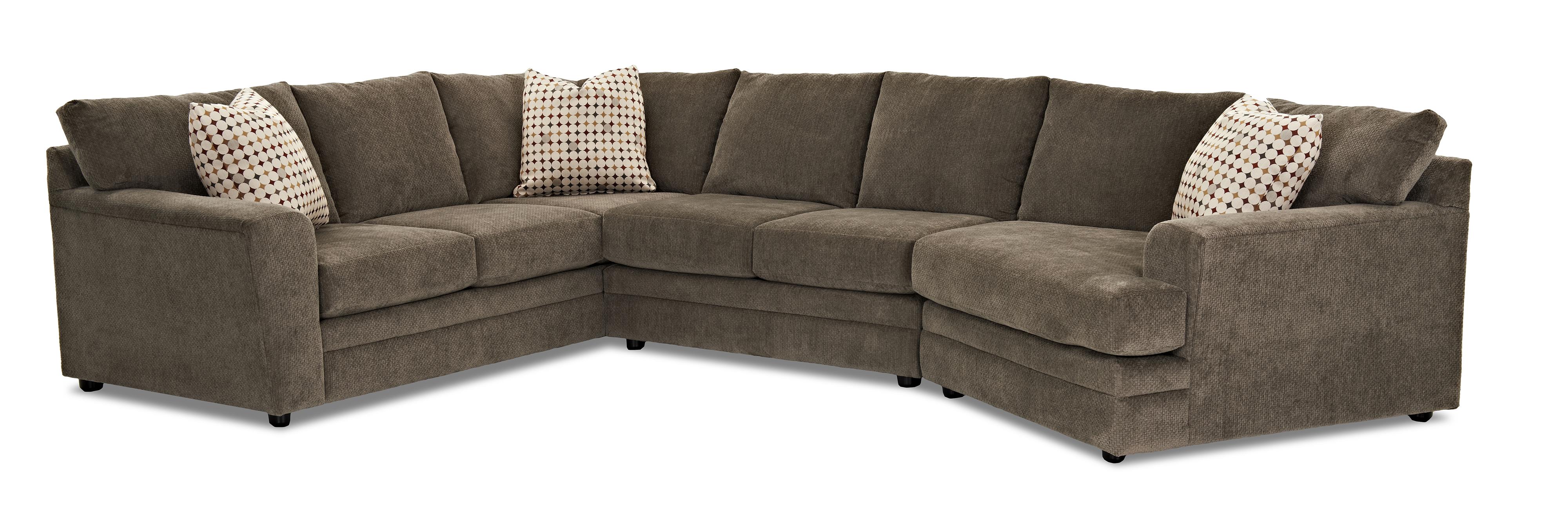 Klaussner Ashburn Casual Sectional Sofa Group Wayside Furniture